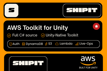 AWS Toolkit card listing Auth, DynamoDB, S3, Lambda and Live-Ops.